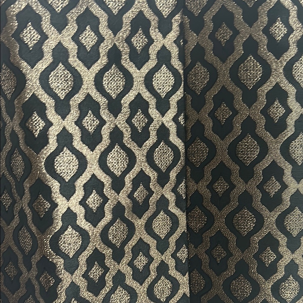 Elegant Black and Gold Patterned Skirt